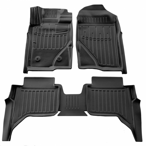 Kummist 3D jalamatid FORD Ranger P703 alates 2022a. 5 pc. / must / 5007245 / kõrgendatud servad