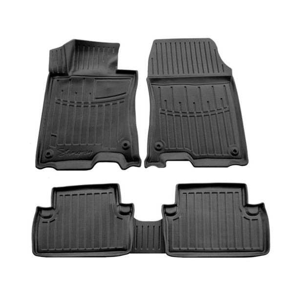 Kummist 3D jalamatid HONDA Accord VIII 2008-2013a., 5 pc. / must / 5008085 / kõrgendatud servad