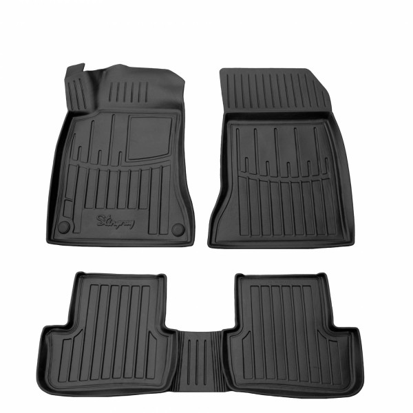 Kummist 3D jalamatid MERCEDES BENZ W176 A 2012-2018a., 5 pc. / must / 5012255 / kõrgendatud servad