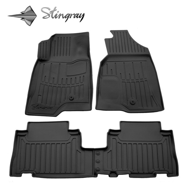 Kummist 3D jalamatid OPEL Antara 2006-2018a., 4 pc. / must / 5015154 / kõrgendatud servad