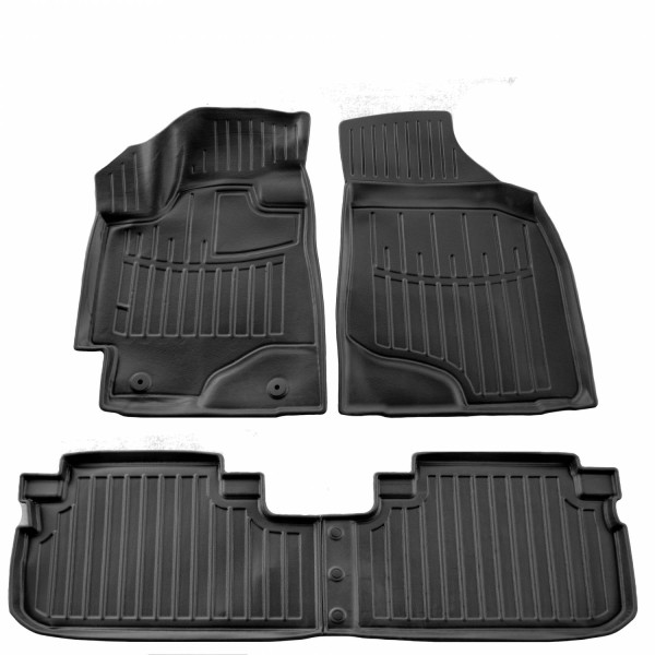 Kummist 3D jalamatid TOYOTA Highlander XU40 2008-2013a., 4 pc. / must / 5022364 / kõrgendatud servad