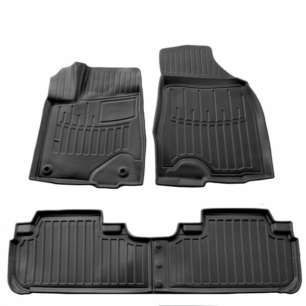 Kummist 3D jalamatid TOYOTA Highlander XU50 2013-2019a., 4 pc. / must / 5022374 / kõrgendatud servad