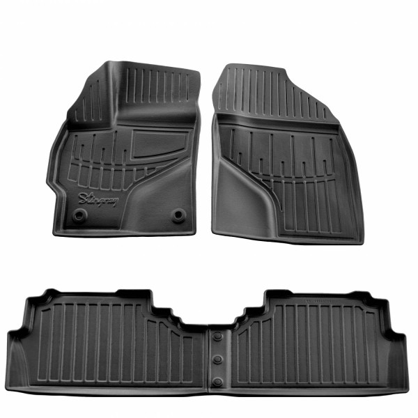 Kummist 3D jalamatid TOYOTA Prius V (Prius+) 2011-2015a., 4 pc. / must / 5022464 / kõrgendatud servad