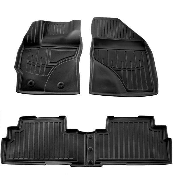 Kummist 3D jalamatid TOYOTA Verso R20 2009-2018a., 4 pc. / must / 5022394 / kõrgendatud servad