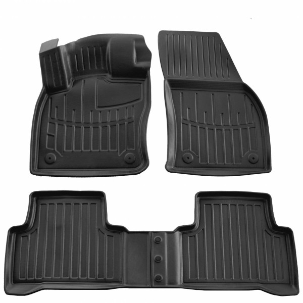 Kummist 3D jalamatid VOLKSWAGEN Touran II alates 2015a. 4 pc. / must / 5024344 / kõrgendatud servad