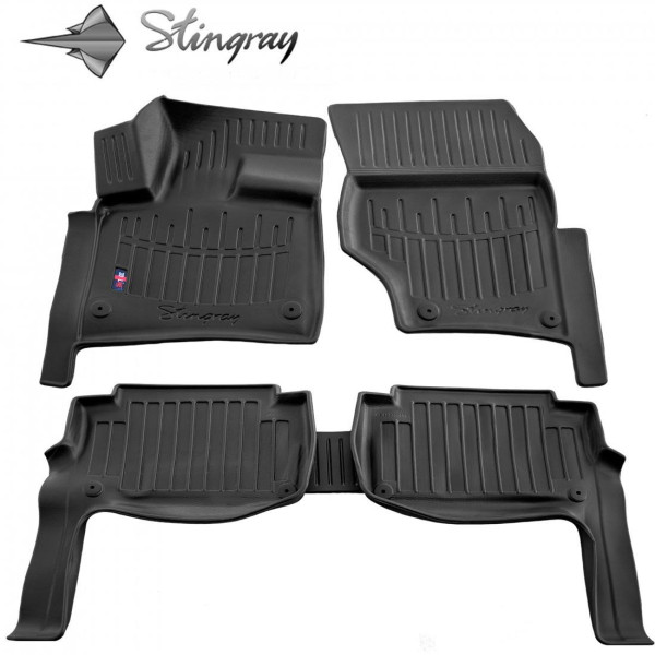 Kummist 3D jalamatid AUDI Q7 4L 2005–2015, 5 tk / must / 5030055 / kõrgendatud servad