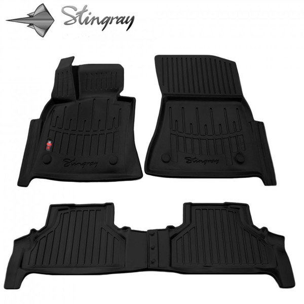 Kummist 3D jalamatid BMW X6 E71 2008-2014a., 4 tk / must / 5027034 / kõrgendatud servad