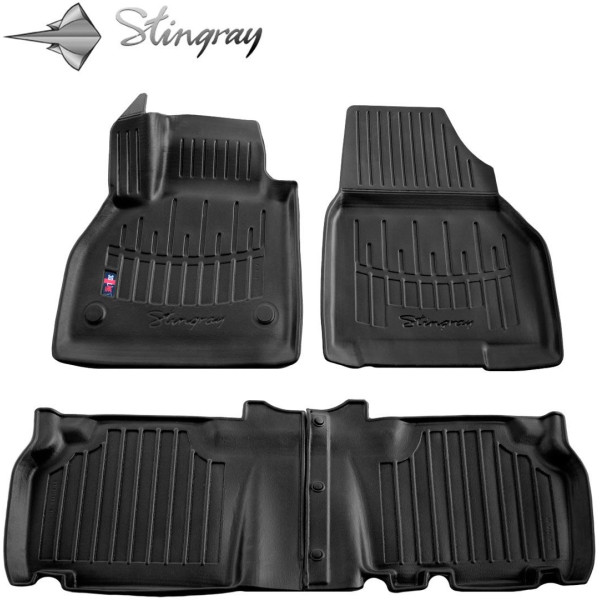 Kummist 3D jalamatid RENAULT Kangoo II 2008-2020a., 4 tk / must / 5018114 / kõrgendatud servad