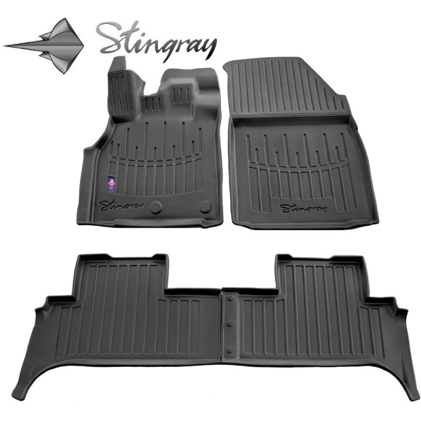 Kummist 3D jalamatid RENAULT Scenic III 2009-2016a., 4 tk / must / 5018134 / kõrgendatud servad