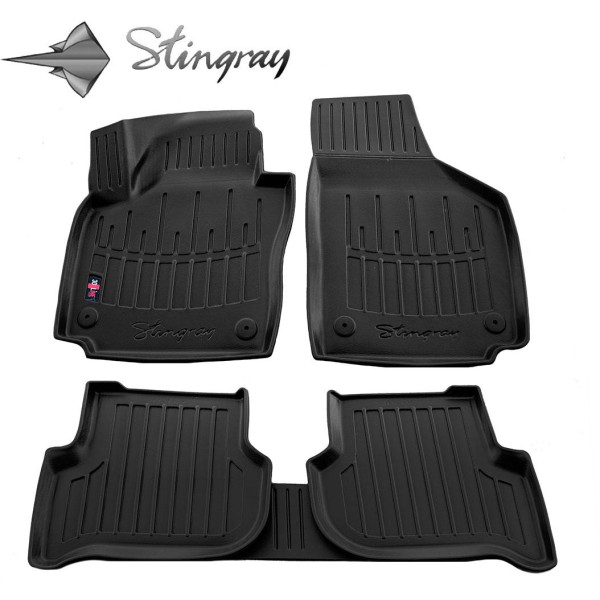 Kummist 3D jalamatid SKODA Yeti 2009-2017a., 5 tk / must / 5024185 / kõrgendatud servad