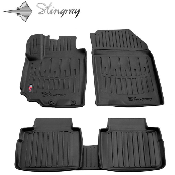 Kummist 3D jalamatid SUZUKI SX4 II 2013-2021a., 5 tk / must / 5021025 / kõrgendatud servad