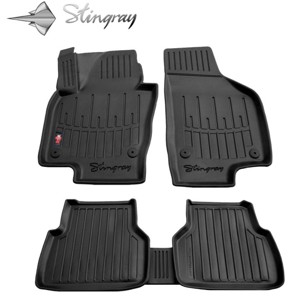 Kummist 3D jalamatid VOLKSWAGEN Tiguan I 2007-2015a., 5 tk / must / 5024085 / kõrgendatud servad