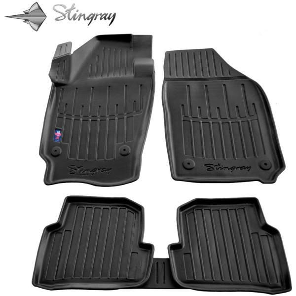 Kummist 3D jalamatid SKODA Fabia III 2014-2021a., 5 tk / must / 5020085 / kõrgendatud servad