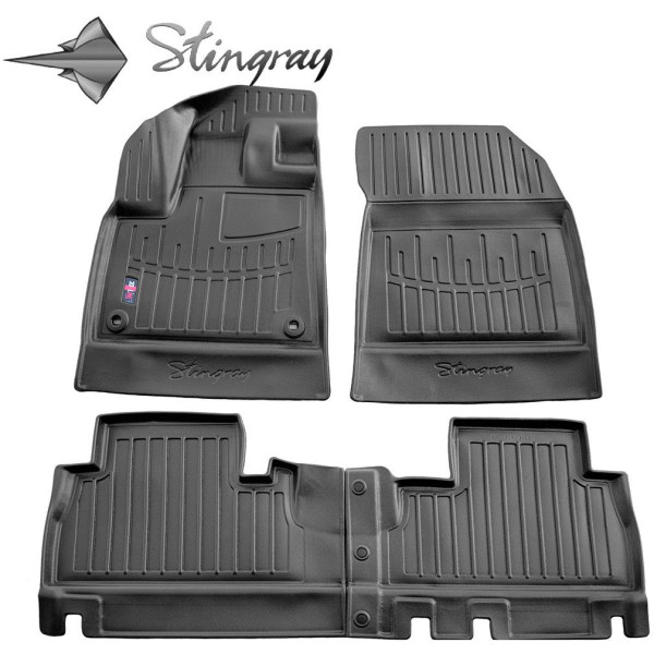 Kummist 3D jalamatid OPEL Combo E alates 2018a. 4 tk (without armrest) / must / 5016114 / kõrgendatud servad