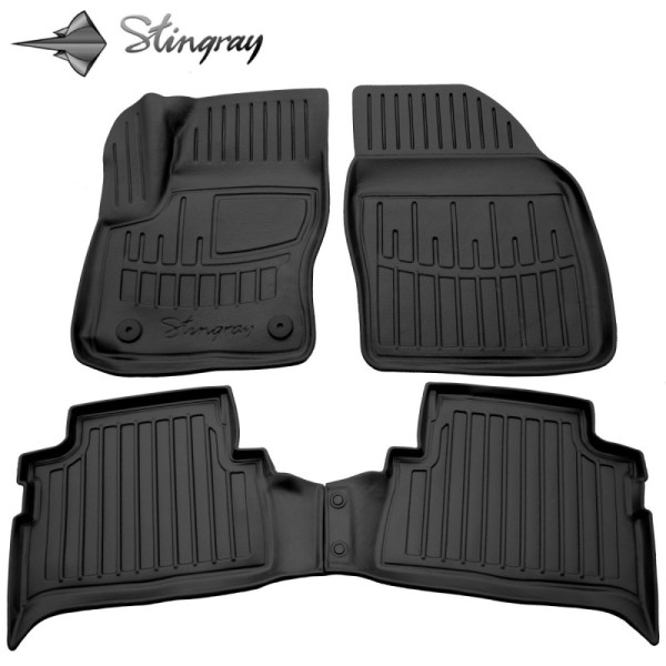 Kummist 3D jalamatid FORD Kuga I 2008-2012a., 4 pc. / must / 5007144 / kõrgendatud servad