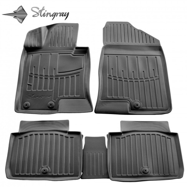 Kummist 3D jalamatid HYUNDAI Sonata YF 2009-2014a., 5 pc. / must / 5009285 / kõrgendatud servad