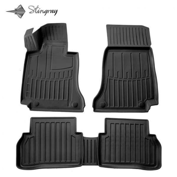 Kummist 3D jalamatid MERCEDES BENZ W205 C 2014-2021a., 5 pc. / must / 5012135 / kõrgendatud servad